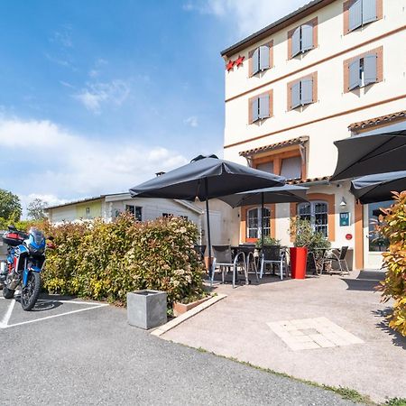Hotel Restaurant Du Lauragais Logis De France ヴィルフランシュ・ド・ロラゲ エクステリア 写真