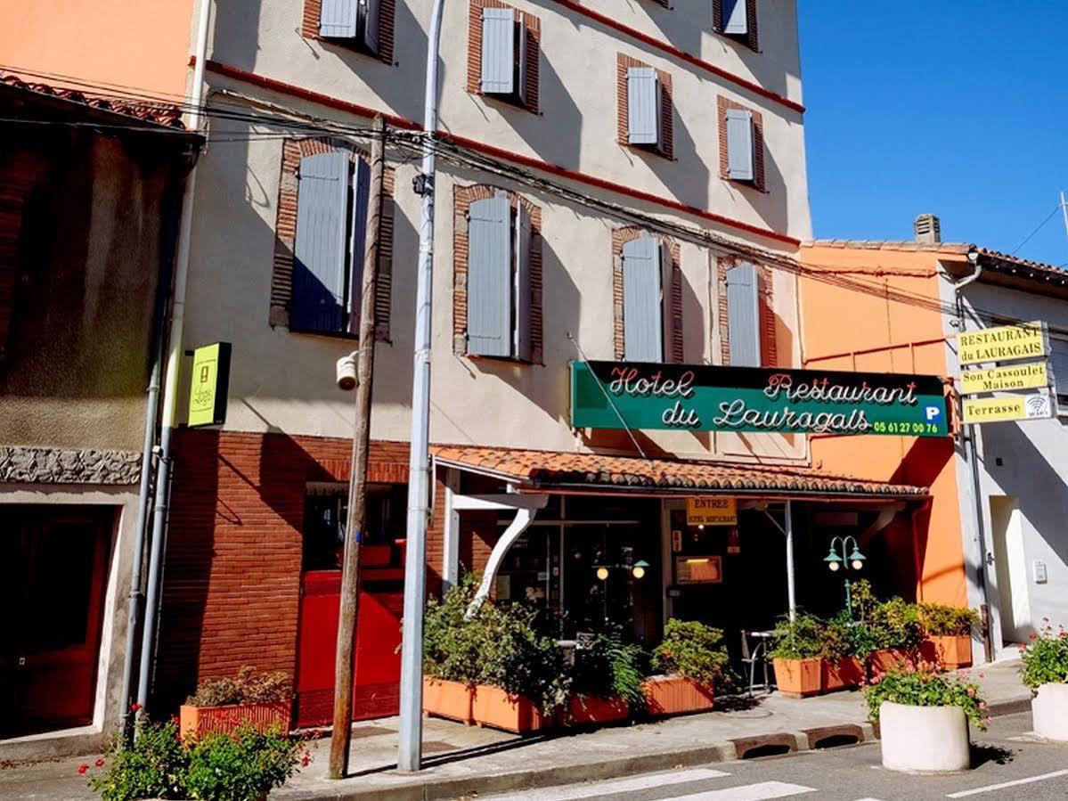 Hotel Restaurant Du Lauragais Logis De France ヴィルフランシュ・ド・ロラゲ エクステリア 写真